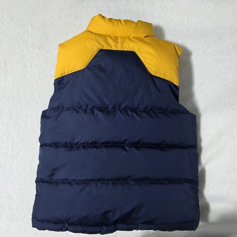 Polo Ralph Lauren Kids reversible puffer vest blue and yellow color-block Sz 5